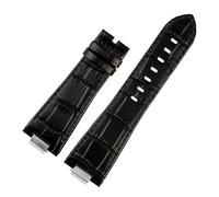 NBCNZCTSAS Bracelet de montre en cuir for extrémité convexe, adapté for la série Tissot PRX, ceinture T137.407 T137.410, 26x12mm, 1853(A black no clasp)