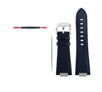 NBCNZCTSAS Bracelet de montre en cuir for extrémité convexe adapté for Tissot 1853 adapté for la série PRX ceinture de sangle T137.407 T137.410 Bracelet for hommes Bracelet de poignet 26x12mm(B-blue s