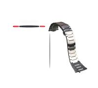 NBCNZCTSAS Bracelet de montre en cuir for extrémité convexe adapté for Tissot 1853 adapté for la série PRX ceinture de sangle T137.407 T137.410 Bracelet for hommes Bracelet de poignet 26x12mm(Steel si