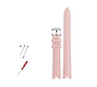 NBCNZCTSAS Bracelet de montre en cuir for femmes, 14x5mm, 16x10mm, 12x5mm, adapté for Gucci GC YA141401 YA141505, Bracelet de montre cranté, chaîne de montre(Pin silver,16x10mm)