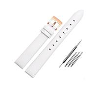 NBCNZCTSAS Bracelet de montre en cuir for Swarovski 5158972 5263904 5200341 for Armani/Fit for la série Fossil Bracelet en cuir for femme 12 mm 14 mm 16 mm(White rose gold,14mm)