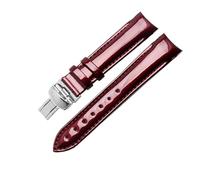 NBCNZCTSAS Bracelet de montre en cuir for Tissot 1853 Couturier T035 femmes T035210 T035207a, image Cool, brillant, accessoires 18mm(Wine red-Steel)