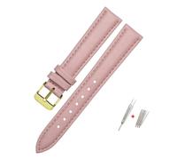 NBCNZCTSAS Bracelet de montre en cuir FOSSIL for ES3737/3795/3843/4385/4386/4338, 14mm 16mm 18mm, accessoires de mode for femmes(Pink-gold,16mm)