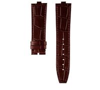 NBCNZCTSAS Bracelet de montre en cuir surélevé for Vacheron Constantin Danton, compatible for Crossover Four Seas VC 4300/4500 V 5500 V 7900 V, 24 x 7 mm.(Brown-no bucke)