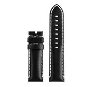 NBCNZCTSAS Bracelet de montre en cuir Vintage for hommes, libération de 22mm, adapté for Tissot 1853 T125, for samouraï noir T125.617(Black-no clasp)