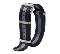 NBCNZCTSAS Bracelet de montre en Nylon 20mm 22mm, bracelets de montre confortables, boucle militaire lavable, adapté for bracelets de montre for hommes(H46-S,22mm)