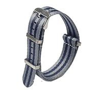 NBCNZCTSAS Bracelet de montre en Nylon 20mm 22mm, bracelets de montre confortables, boucle militaire lavable, adapté for bracelets de montre for hommes(H113,22mm)