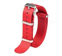 NBCNZCTSAS Bracelet de montre en Nylon 20mm 22mm, bracelets de montre confortables, boucle militaire lavable, adapté for bracelets de montre for hommes(Red-S,20mm)