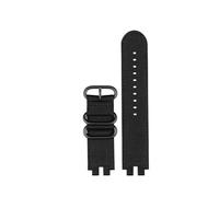 NBCNZCTSAS Bracelet de montre en Nylon adapté for Casio, for la série PROTREK PRW-3000 3100 6000 6100Y, en toile, Bracelet de montre for hommes(Black line black)