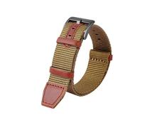 NBCNZCTSAS Bracelet de montre en nylon adapté for HAMILTON Khaki Field H69439931 H69439411 adapté for Seiko adapté for bracelet t-imex marque bracelets de montre de loisirs 20 mm 22 mm(Khaki black cla