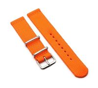 NBCNZCTSAS Bracelet de montre en nylon de 20mm, bracelet de montre de 22mm, bracelet de montre de 18mm, ceintures de montre de couleur unie adaptées for la montre intelligente(Orange,22mm)