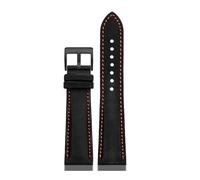 NBCNZCTSAS Bracelet de montre en Nylon for fond Lea/ther, 20 21 22 24mm, for hommes, adapté for Tag Heuer F1, for la série Carrera Aquaracer(Black orange-B pin,21mm)