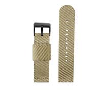 NBCNZCTSAS Bracelet de montre en Nylon souple et lisse de qualité supérieure, 20mm 22mm, bande de remplacement for Sport, for dégagement rapide, universel, en toile(Khaki-black,24mm)