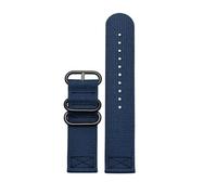 NBCNZCTSAS Bracelet de montre en nylon tissé for Samsung Galaxy Gear S3 S2 Classic Active 1/2 for bracelet en tissu Amazfit 18 mm 24 mm 22 mm 20 mm(Blue-black,20mm)