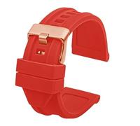 NBCNZCTSAS Bracelet de montre en silicone souple for hommes, étanche, en caoutchouc, 24mm, 26mm, 28mm, adapté au diesel Dz4318 DZ4323 DZ4283 DZ4476 DZ4496 DZ4427 DZ4487(Red Rose Gold,26mm)