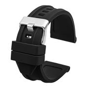 NBCNZCTSAS Bracelet de montre en silicone souple for hommes, étanche, en caoutchouc, 24mm, 26mm, 28mm, adapté au diesel Dz4318 DZ4323 DZ4283 DZ4476 DZ4496 DZ4427 DZ4487(Black silver,26mm)
