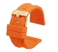 NBCNZCTSAS Bracelet de montre en silicone souple for hommes, étanche, en caoutchouc, 24mm, 26mm, 28mm, adapté au diesel Dz4318 DZ4323 DZ4283 DZ4476 DZ4496 DZ4427 DZ4487(Orange Gold,26mm)