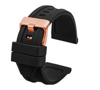 NBCNZCTSAS Bracelet de montre en silicone souple for hommes, étanche, en caoutchouc, 24mm, 26mm, 28mm, adapté au diesel Dz4318 DZ4323 DZ4283 DZ4476 DZ4496 DZ4427 DZ4487(Black Rose Gold,24mm)