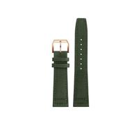 NBCNZCTSAS Bracelet de montre en tissu de toile de nylon de 20 mm 21 mm 22 mm adapté for IWC Pilot Spitfire Timezone Top Gun Strap Ceintures for fermoir pliant Bracelet de montre-bracelet(Green RK,21m