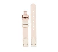 NBCNZCTSAS Bracelet de montre en toile de nylon for DW for Daniel for Wellington Spring Pastel 12 mm 14 mm rose blanc cassé noir vert for rivet for femme(Off-white-rose gold,12mm)