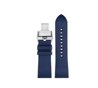 NBCNZCTSAS Bracelet de montre en toile et Nylon et caoutchouc for hommes, adapté for citoyens Blue Angel, série AT8020-54L/8020-03L/JY8078, 22mm 23mm(B-Blue silver,23mm)