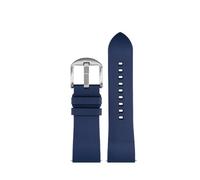 NBCNZCTSAS Bracelet de montre en toile et Nylon et caoutchouc for hommes, adapté for citoyens Blue Angel, série AT8020-54L/8020-03L/JY8078, 22mm 23mm(B-Blue silver pin)