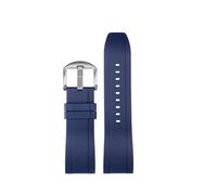 NBCNZCTSAS Bracelet de montre en toile et Nylon et caoutchouc for hommes, adapté for citoyens Blue Angel, série AT8020-54L/8020-03L/JY8078, 22mm 23mm(A-Blue silver pin)