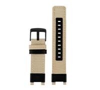 NBCNZCTSAS Bracelet de montre en toile et nylon, respirant, for encoche, accessoires for hommes, outils de 24mm, adapté for Casio Fit For G-SHOCK GST-W120L S130L S310 GST-B100(Khaki black)