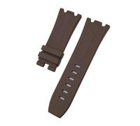 NBCNZCTSAS Bracelet de montre FKM Fluororubber 28mm 30mm adapté for AP adapté for ceinture Audemars adapté for Piguet adapté for ROYAL OAK OFFSHORE 15710 15703 Bracelet de montre(Borwn,30MM_NO BUCKLE)