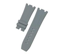 NBCNZCTSAS Bracelet de montre FKM Fluororubber 28mm 30mm adapté for AP adapté for ceinture Audemars adapté for Piguet adapté for ROYAL OAK OFFSHORE 15710 15703 Bracelet de montre(Grey,30MM_WITH SILVER