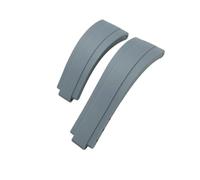 NBCNZCTSAS Bracelet de montre for boucle courte en caoutchouc, 20mm 21mm, adapté for Rolex, for Daytona Submariner, rôle OYSTERFLEX Yacht Master, petit poignet en Silicone(Gray,21mm)