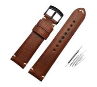 NBCNZCTSAS Bracelet de montre for hommes, 20MM 22MM, for TUDOR, Seiko, Hamilton l-ongines, Vintage, marron, gris(Browm-black-a,22mm)