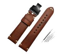 NBCNZCTSAS Bracelet de montre for hommes, 20MM 22MM, for TUDOR, Seiko, Hamilton l-ongines, Vintage, marron, gris(Browm-black-b,22mm)