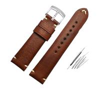 NBCNZCTSAS Bracelet de montre for hommes, 20MM 22MM, for TUDOR, Seiko, Hamilton l-ongines, Vintage, marron, gris(Browm-silver-a,20mm)