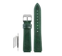 NBCNZCTSAS Bracelet de montre rétro en cuir for hommes, adapté for Casio Fit For g-shock AE-1200WH/1300/1000/A159 A158 A168, boucle en acier inoxydable(Green-steel buckle)