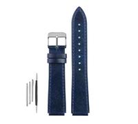 NBCNZCTSAS Bracelet de montre rétro en cuir for hommes, adapté for Casio Fit For g-shock AE-1200WH/1300/1000/A159 A158 A168, boucle en acier inoxydable(Blue-steel buckle)