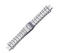 NBCNZCTSAS Bracelet de sangle de bande de montre en métal convient for Casio Fit for Edifice EFX-500D EFX500D EFX-500 Gandes de montre SmartWatch Inox(Silver)