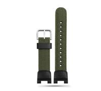 NBCNZCTSAS Bracelet de Sport en Nylon adapté for Casio Fit For G Shock Sgw100 SGW-100 SGW-100-1V SGW-100-1VDF, Bracelet en caoutchouc étanche, accessoires de montre(Green silver buckle)