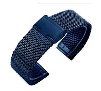 NBCNZCTSAS Bracelet en acier inoxydable, 22mm, 18, 24mm, 20mm, adapté for la montre Samsung Galaxy 6 5 4 40mm 44mm, Active 2 bandes, adapté au Bracelet ultime Huawei GT4(Blue,24mm)
