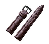 NBCNZCTSAS Bracelet en cuir 12mm-24mm Montre Acier Strap Sangle de bracelet + Cadeau(Black Green,14mm)