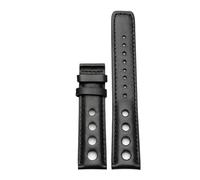 NBCNZCTSAS Bracelet en cuir adapté for Tissot 1853 bracelet de montre de sport adapté for la course PRS516 T91 1853 couche supérieure en peau de vache 20mm adapté for accessoires de sangle chopin(Blac