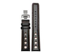 NBCNZCTSAS Bracelet en cuir adapté for Tissot 1853 bracelet de montre de sport adapté for la course PRS516 T91 1853 couche supérieure en peau de vache 20mm adapté for accessoires de sangle chopin(Blac