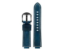 NBCNZCTSAS Bracelet en cuir givré for Casio Fit For g-shock GM-110 GA110 GM-110GB GD120 GA-700 DW5600 bracelet de montre vintage givré 16mm bracelet for hommes(Blue-black)