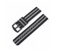 NBCNZCTSAS Bracelet en nylon adapté for Samsung Galaxy Watch 42 mm 20 mm 22 mmGalaxy Watch 3 41 mm 46 mm Active 2 for Galaxy Gear 3 for Amazfit Bip Band(Black 2 black,20mm)