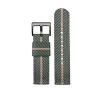 NBCNZCTSAS Bracelet en nylon for hommes de 24 mm adapté for Casio for PROTREK PRW-6600 PRG-600YB PRG-650 GA2000 Bracelet de montre en toile de mode sport for dégagement rapide(Green rice-black)