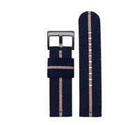 NBCNZCTSAS Bracelet en nylon for hommes de 24 mm adapté for Casio for PROTREK PRW-6600 PRG-600YB PRG-650 GA2000 Bracelet de montre en toile de mode sport for dégagement rapide(Blue beige-black)