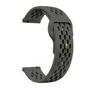 NBCNZCTSAS Bracelet en Silicone de 18mm 20mm 22mm adapté for la montre Samsung Galaxy 6 5 4 40mm 44mm Gear S3, bande respiratoire adaptée for la montre Huawei 4 Bracelet ultime(Space gray,18mm)