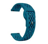 NBCNZCTSAS Bracelet en Silicone de 18mm 20mm 22mm adapté for la montre Samsung Galaxy 6 5 4 40mm 44mm Gear S3, bande respiratoire adaptée for la montre Huawei 4 Bracelet ultime(Rock blue,20mm)