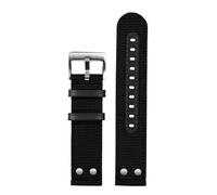 NBCNZCTSAS Bracelet en toile de nylon de qualité supérieure de 22 mm adapté au bracelet de montre Hamilton kaki adapté au bracelet militaire adapté for la bande Amazfit Gts for dégagement rapide(Black