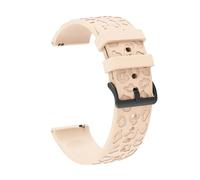 NBCNZCTSAS Bracelet gravé de 20mm adapté for Samsung Galaxy Watch 6 Classic 43 47mm 5 4 40 44mm 5Pro 45mm, Bracelet de Sport en Silicone Gear S3 Active(Leopard-K)